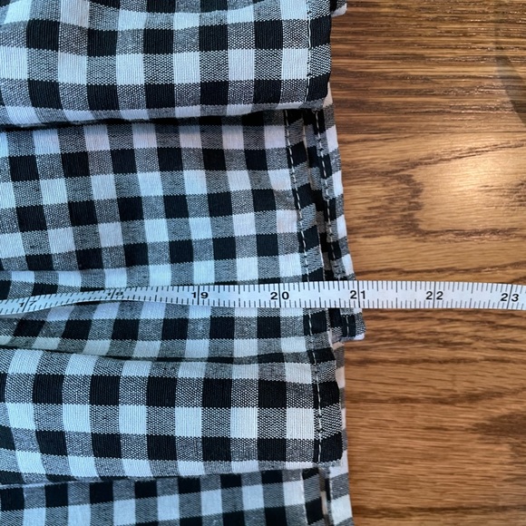 SHEIN Button Front Plaid Smocked Top in size 6 medium - Picture 8 of 11